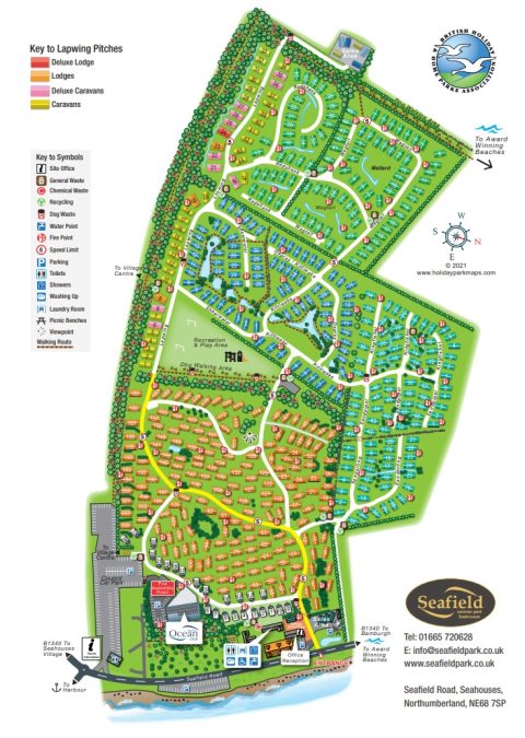 Seafield Park Site Map | Seafield Park